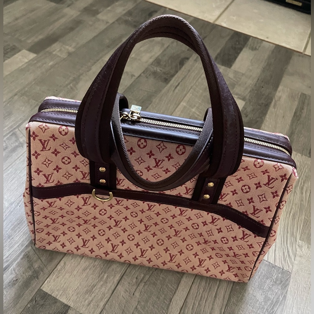 Louis Vuitton Mini Lin Josephine Monogram - Cherry & Bordeaux Denim